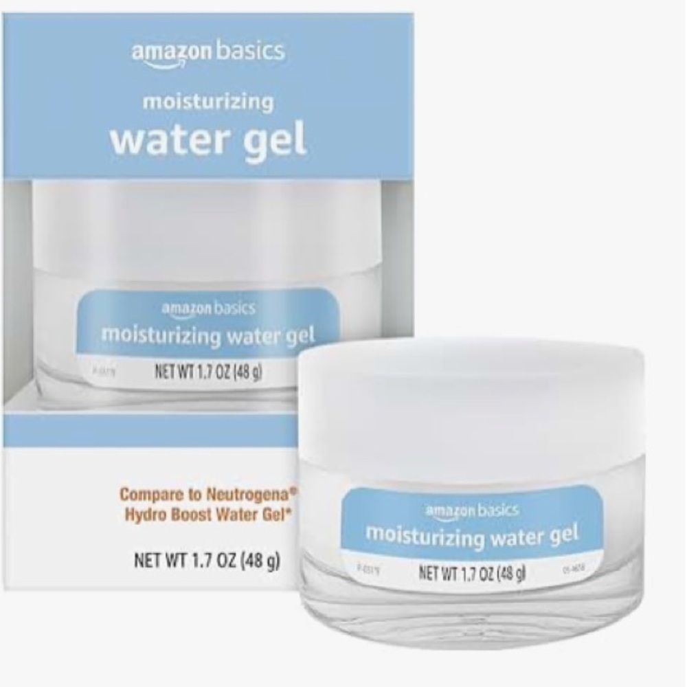 Amazon Basics Moisturizing Water Gel with Hyaluronic Acid Refreshing, 1.7 Ounces